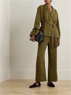 NWT NET-A-PORTER for the King’s Foundation Belter Linen and Tencel Jacket